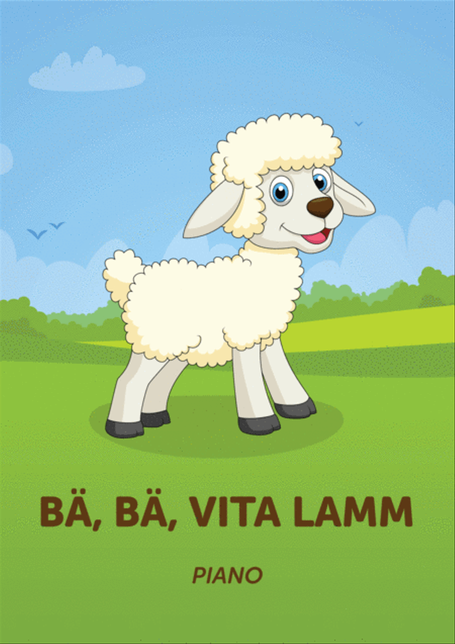 Ba, ba, vita lamm Ba, ba, vita lamm Piano scores gallery preview page 1
