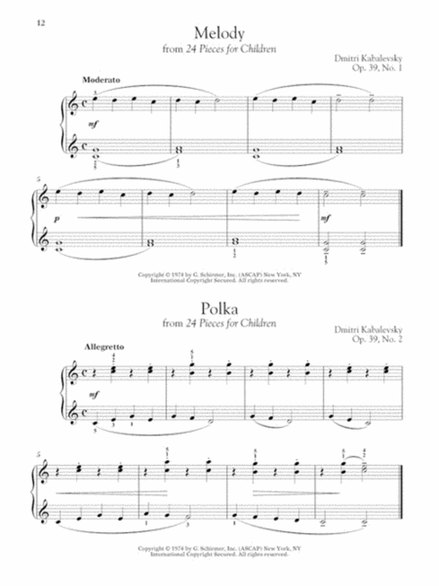 Dmitri Kabalevsky – Selected Piano Pieces