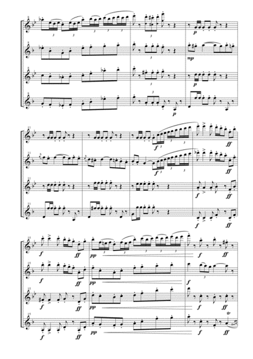 Toreador's Song from "Carmen Suite No. 2" for Saxophone Quartet image number null