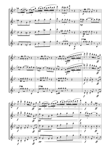 Toreador's Song from "Carmen Suite No. 2" for Saxophone Quartet image number null