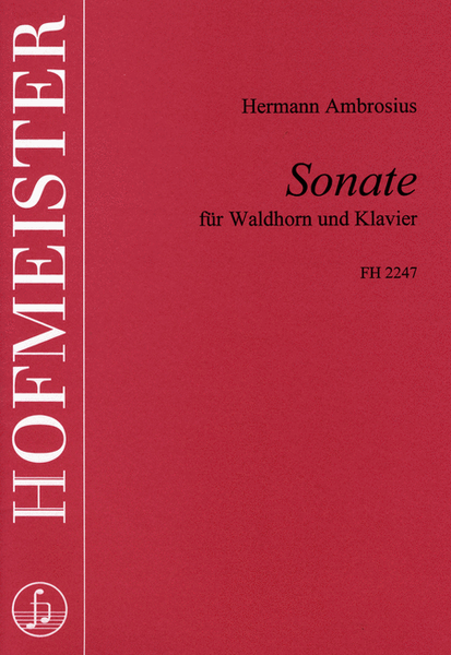 Sonate fur Waldhorn und Klavier (F-Dur)