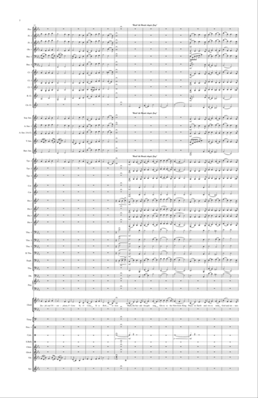 A Winds Christmas Spirit & Sing Along Concert Band scores gallery preview page 2