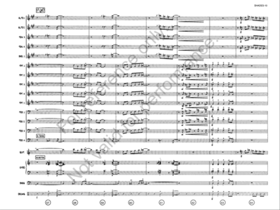 Shades On, Roof Down! Jazz Ensemble scores gallery preview page 9