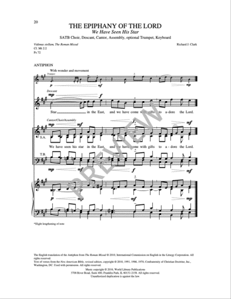 Communion Antiphons for Christmas 4-Part scores gallery preview page 10