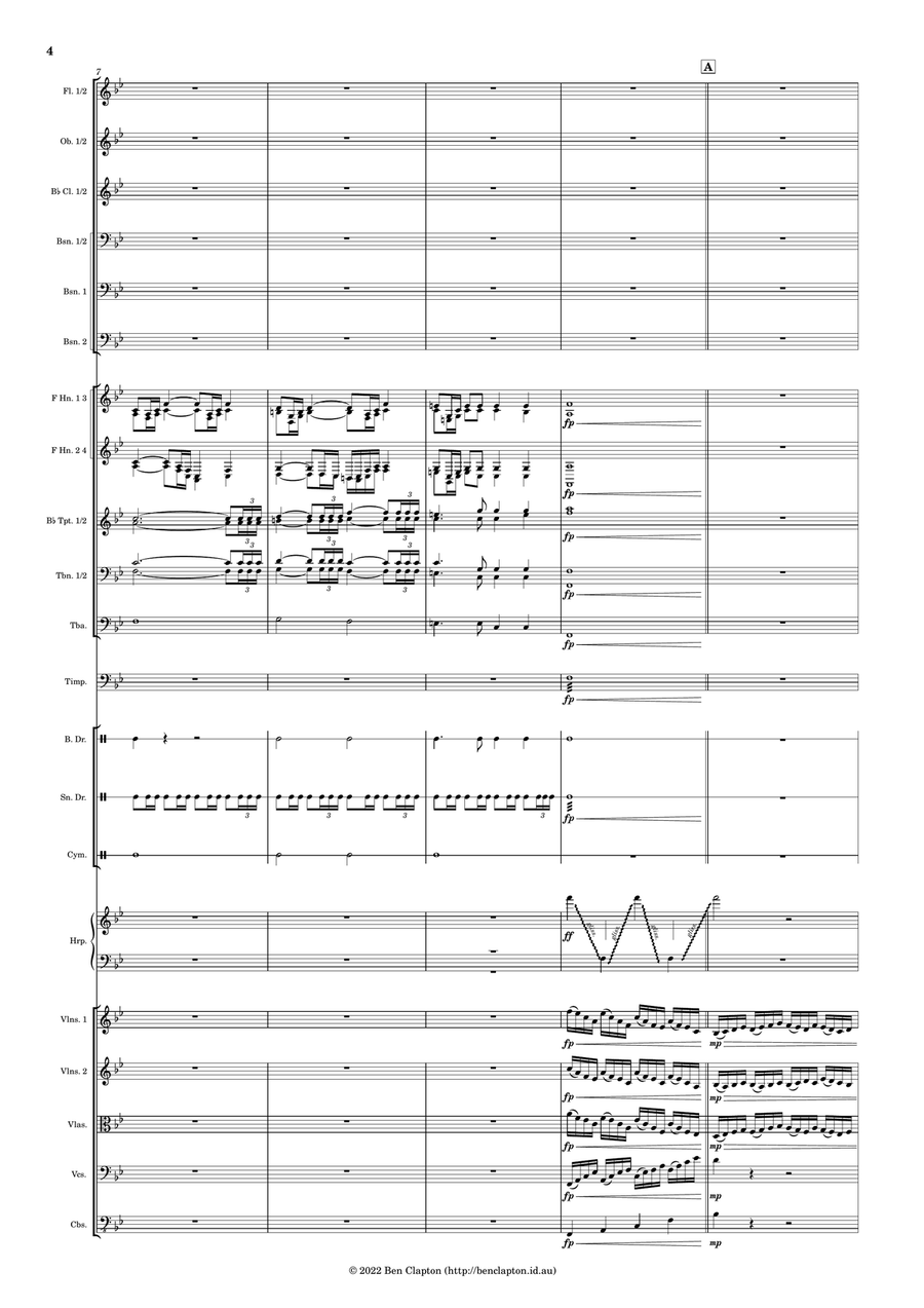 Karrinyup Fanfare Full Orchestra scores gallery preview page 4