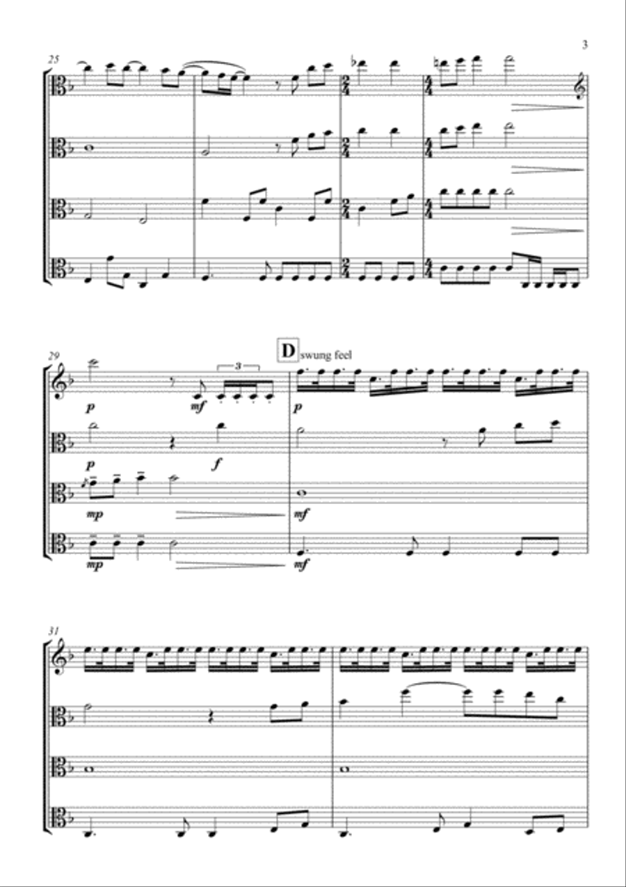 Hey Jude String Quartet scores gallery preview page 5