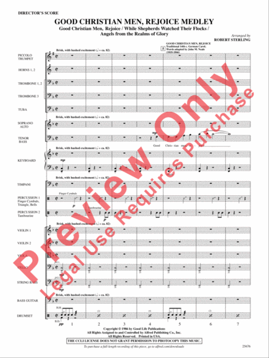 Good Christian Men, Rejoice Medley Good Christian Men, Rejoice Medley Choir scores gallery preview page 2