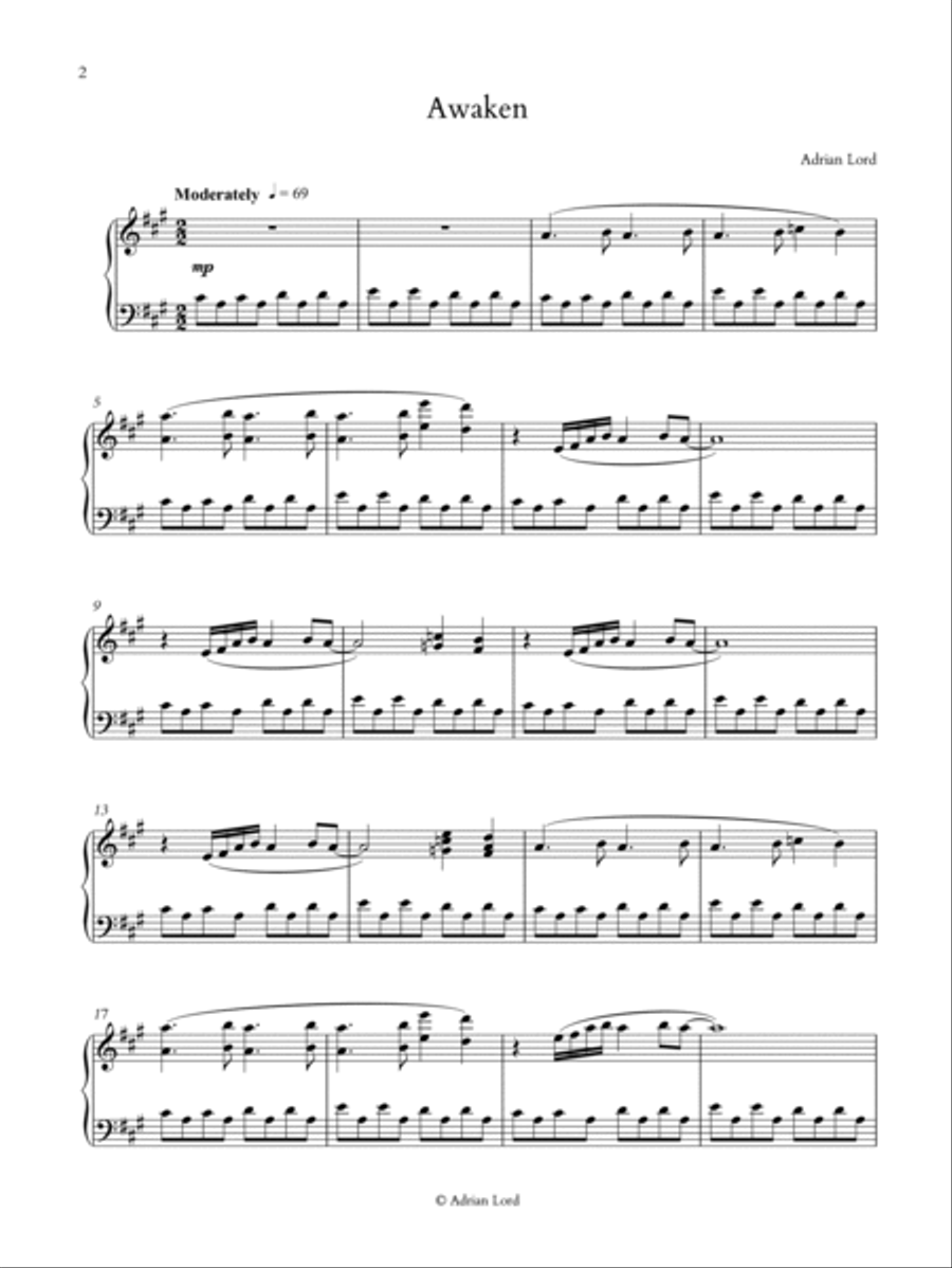 Sky Blue Piano Piano Solo scores gallery preview page 4