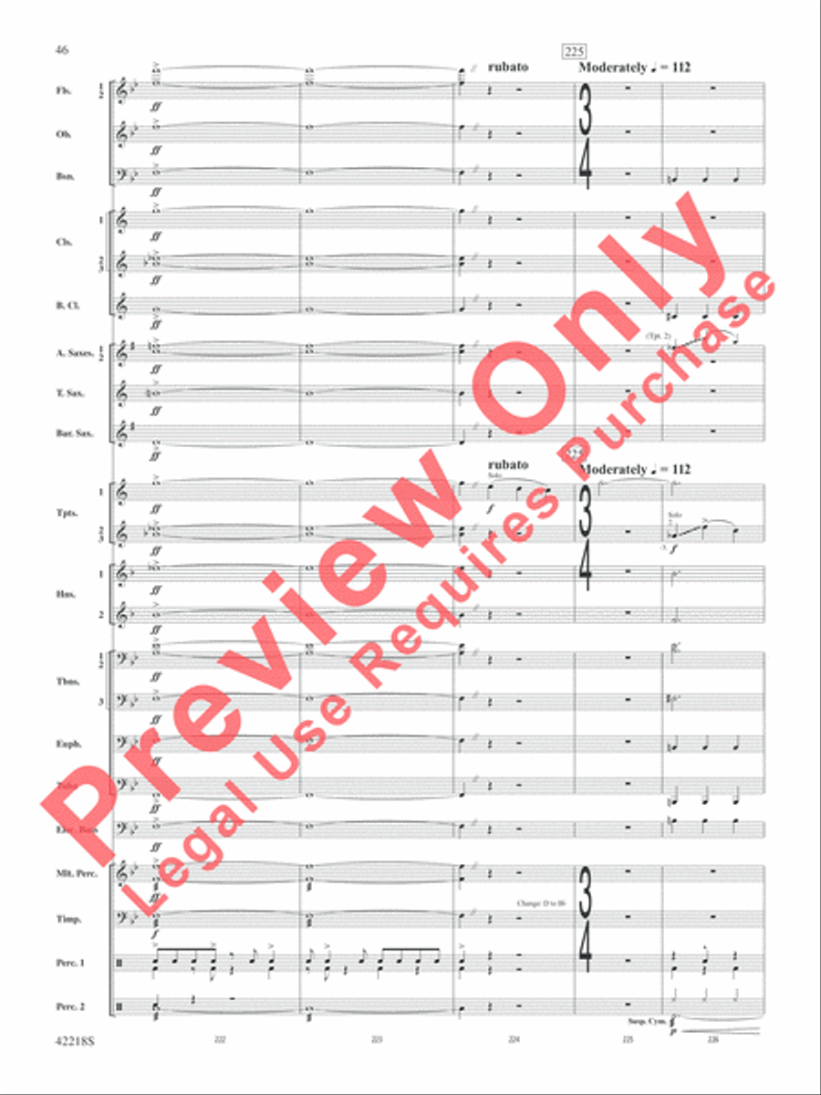 Tower of Power Greatest Hits Concert Band scores gallery preview page 47