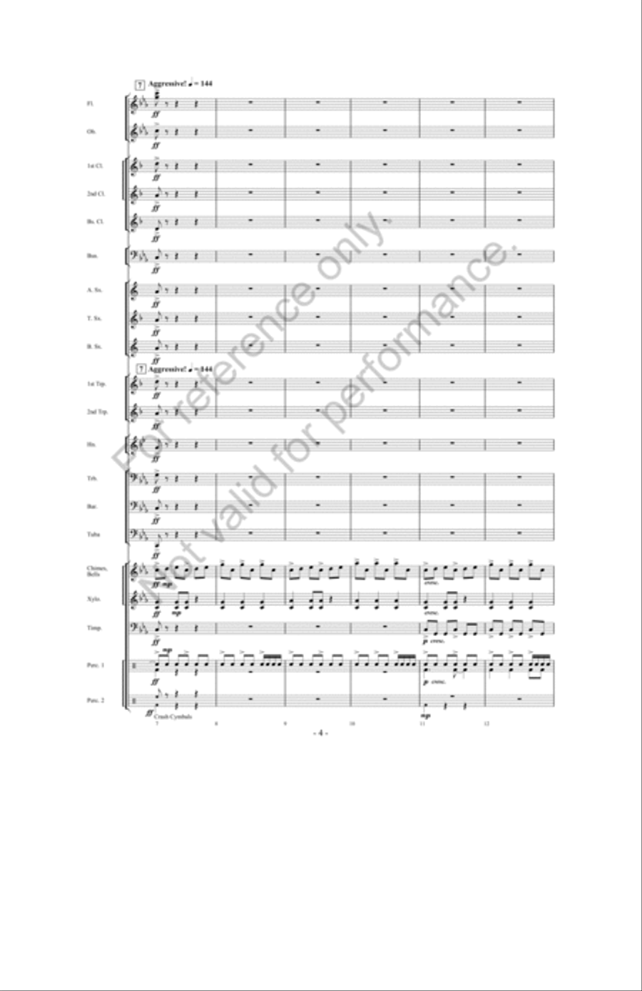 Legend of Pirates Cove Concert Band scores gallery preview page 3