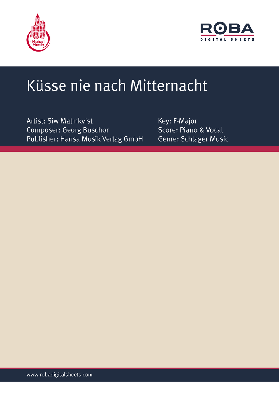 Kusse nie nach Mitternacht