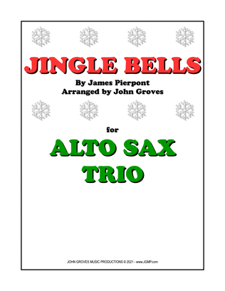 Book cover for Jingle Bells - Alto Sax Trio