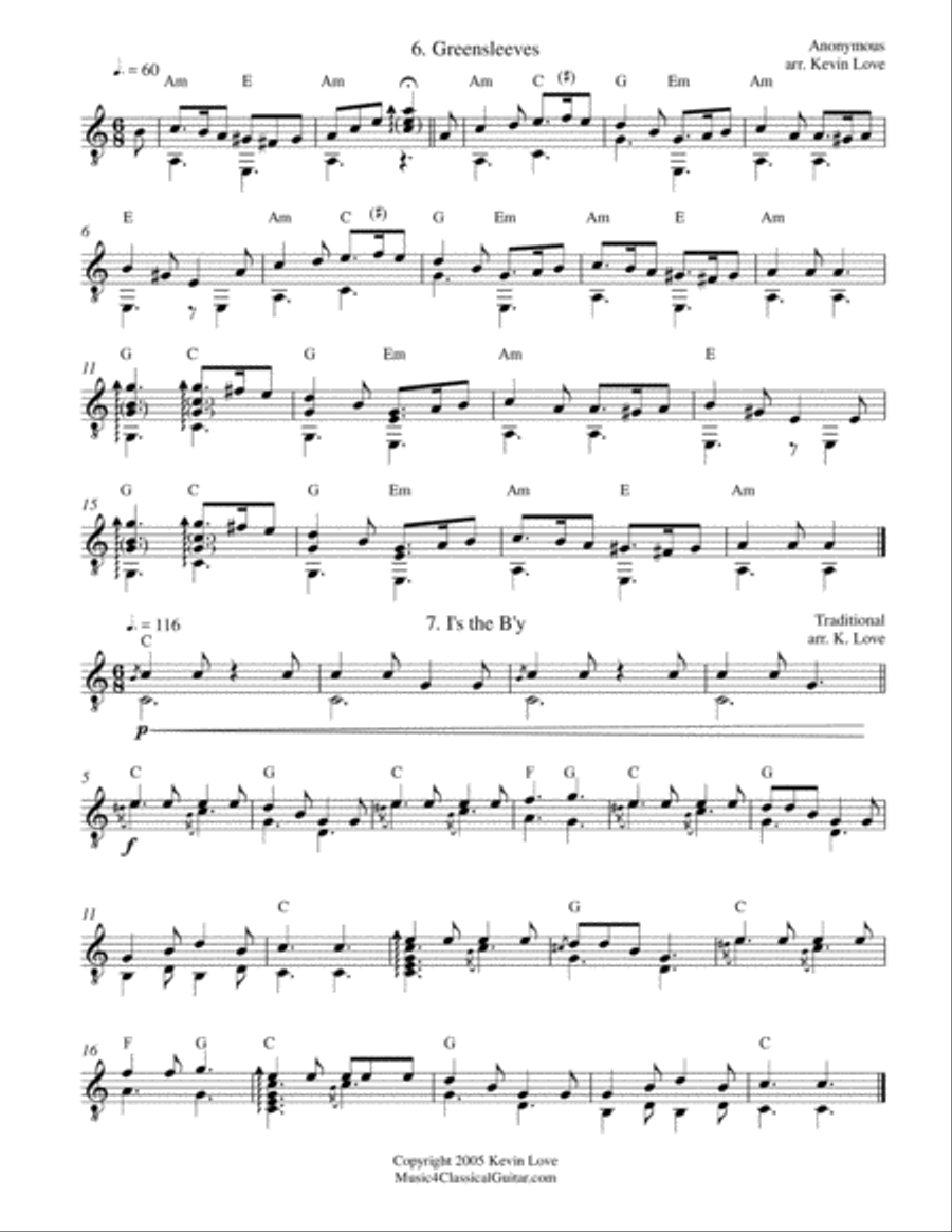 A Folk Song Primer for Guitar Acoustic Guitar scores gallery preview page 4