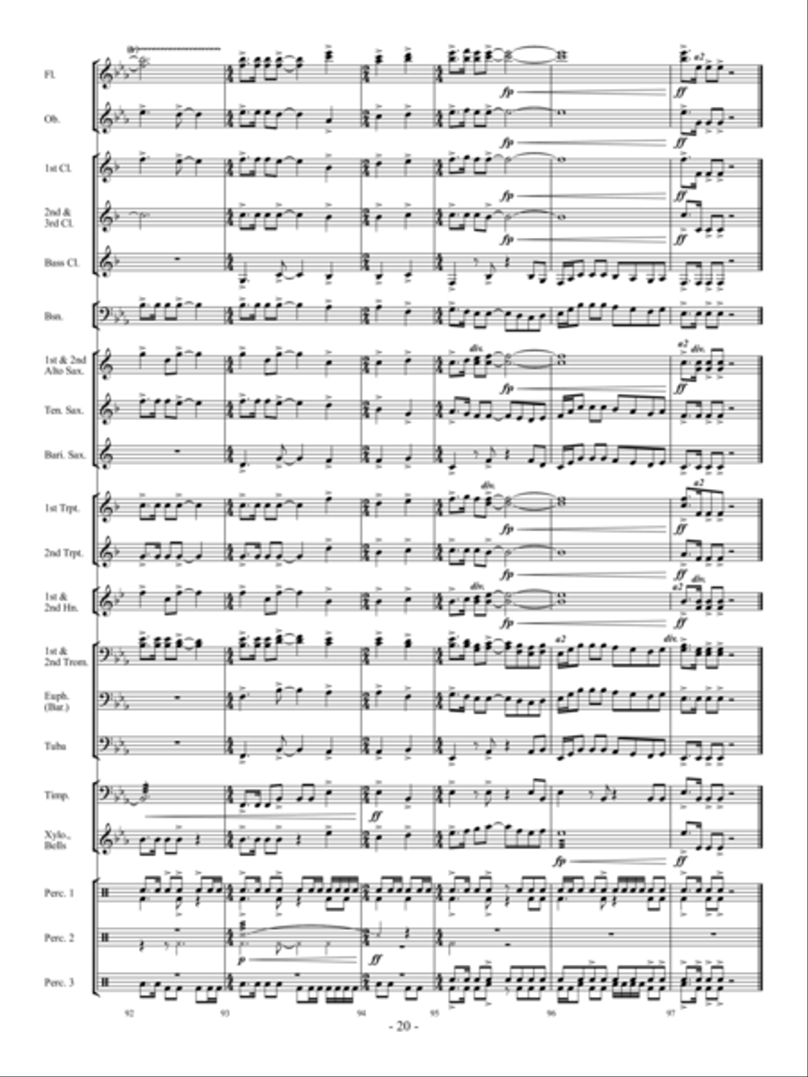 Dream Chaser Concert Band scores gallery preview page 19
