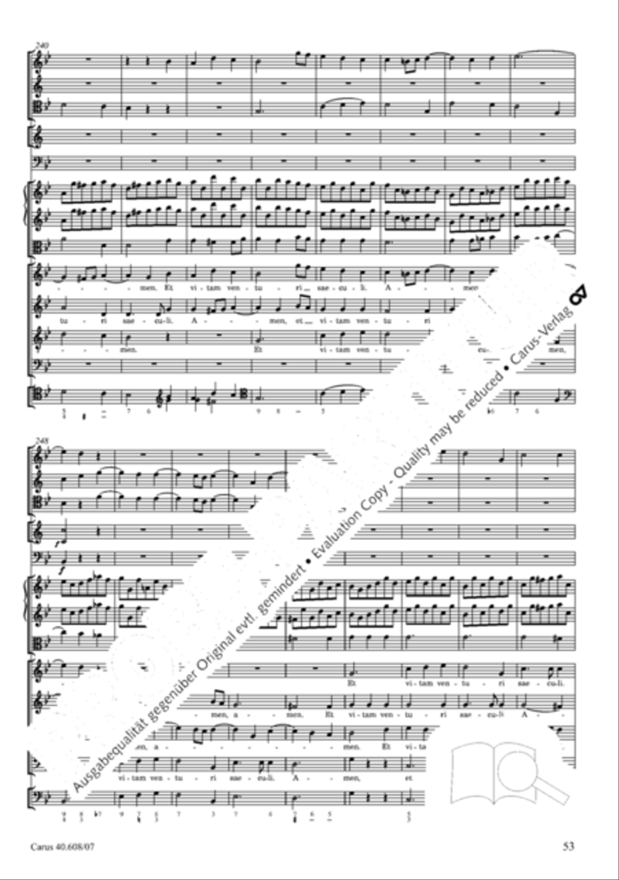 Missa Sancti Bernardi von Offida in B 4-Part scores gallery preview page 68