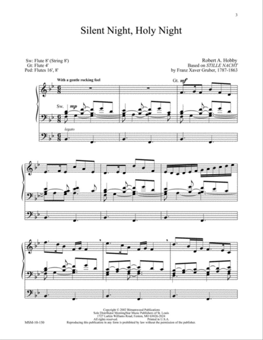 Three Christmas Preludes, Set 2 Organ scores gallery preview page 3