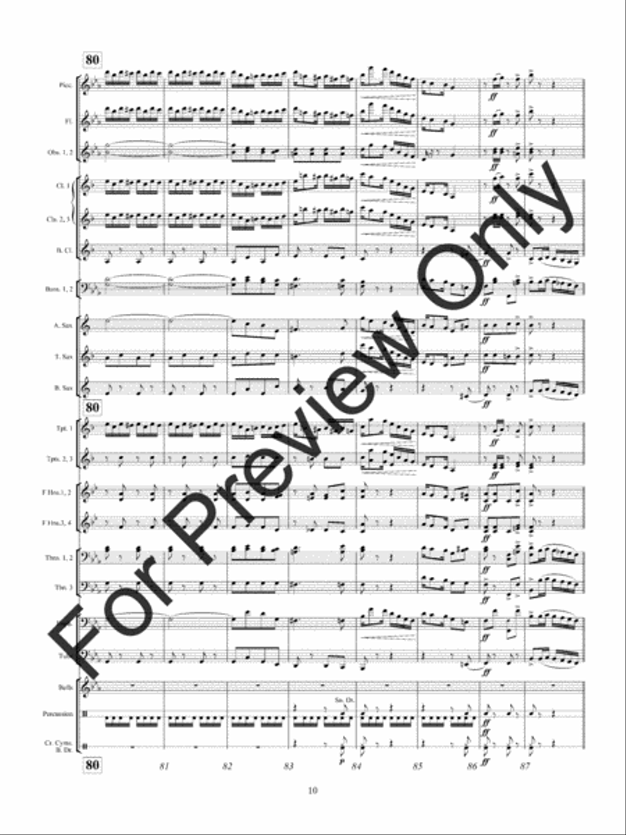 With Pleasure Concert Band scores gallery preview page 13