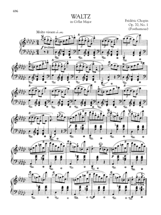 Book cover for Waltz in G-flat Major, Op. 70, No. 1 (Posthumous)
