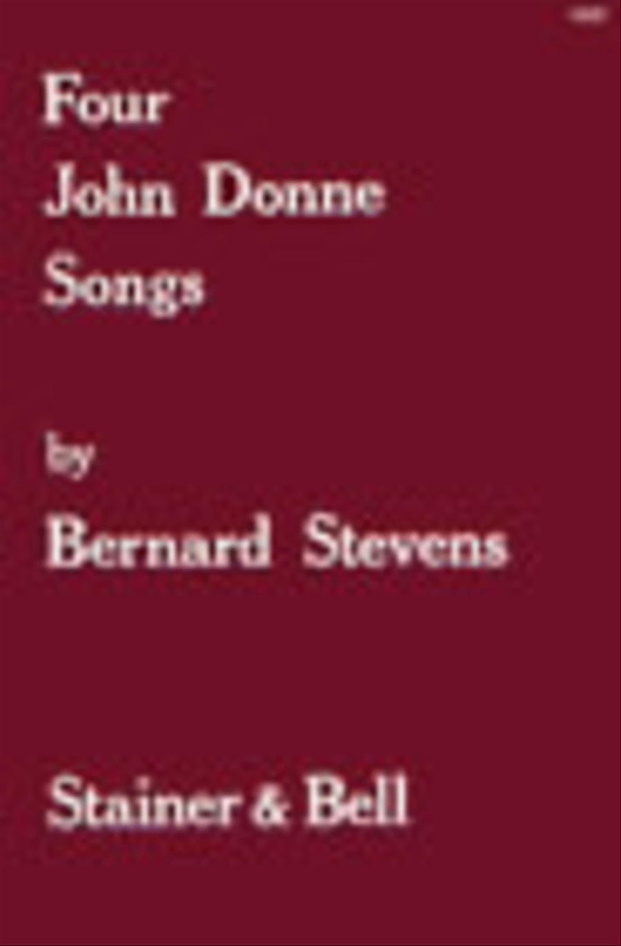Four John Donne Songs for High Voice High Voice scores gallery preview page 1