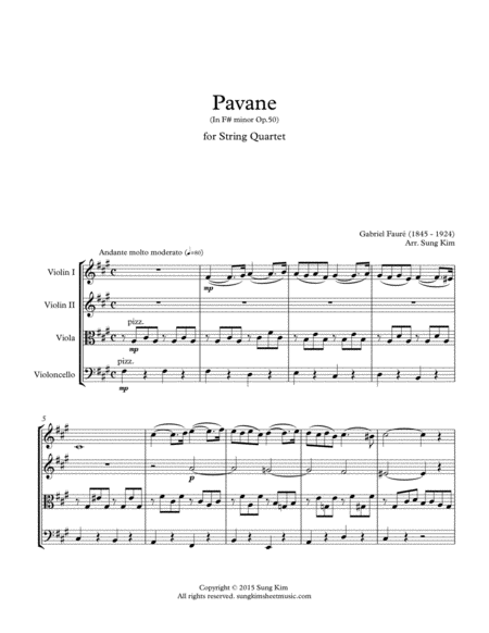 Pavane for String Quartet image number null