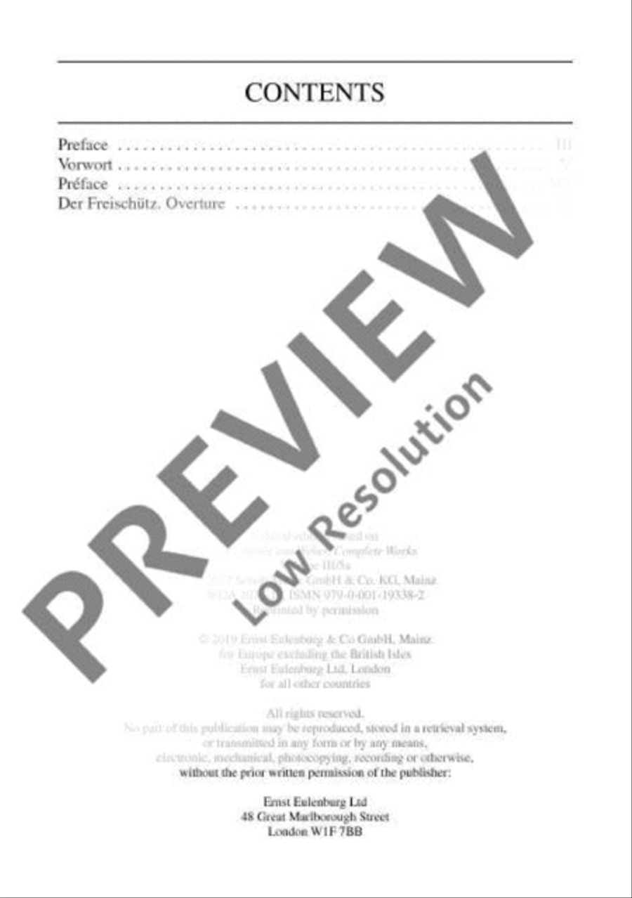 Der Freischütz Orchestra scores gallery preview page 3