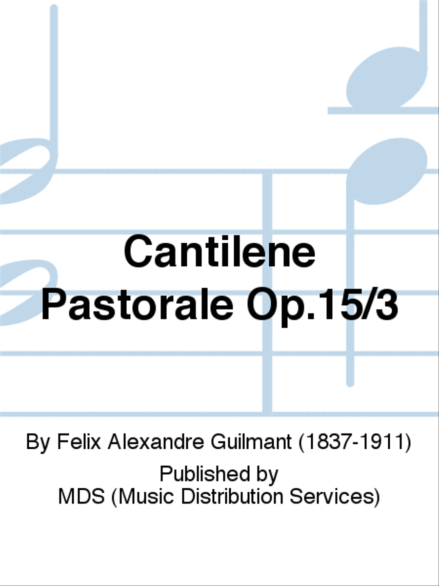 Cantilene Pastorale op.15/3 Piano Accompaniment scores gallery preview page 1