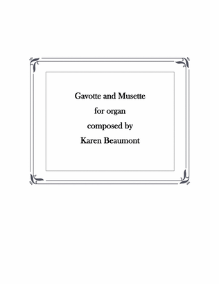 Book cover for Gavotte and Musette for Organ