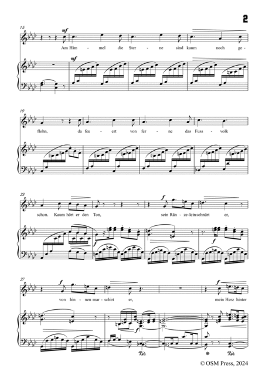 A. Jensen-Sie blasen zum Abmarsch,in f minor,Op.4 No.4 Voice scores gallery preview page 3