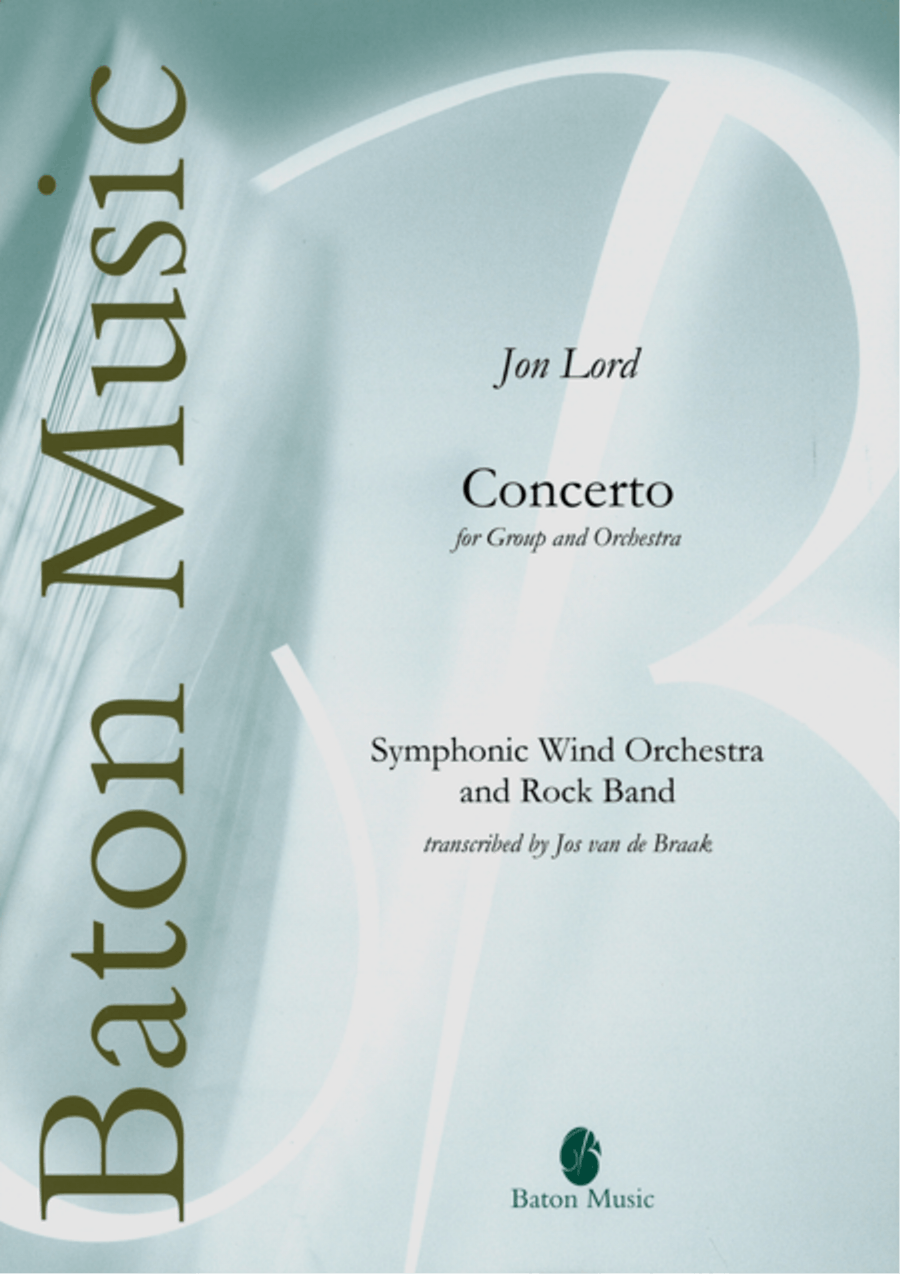 Concerto for Group and Orchestra Concert Band scores gallery preview page 1
