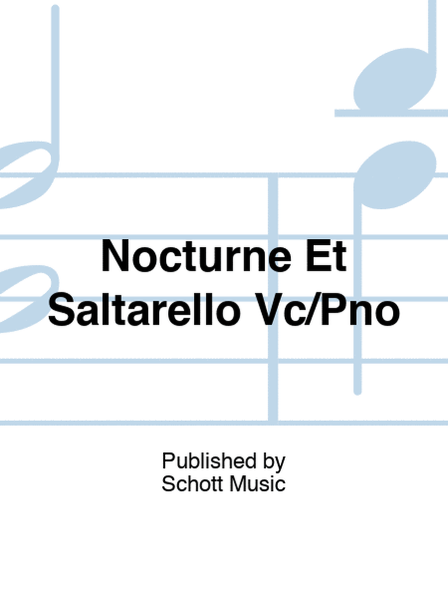 Enescu - Nocturne Et Saltarello Cello/Piano