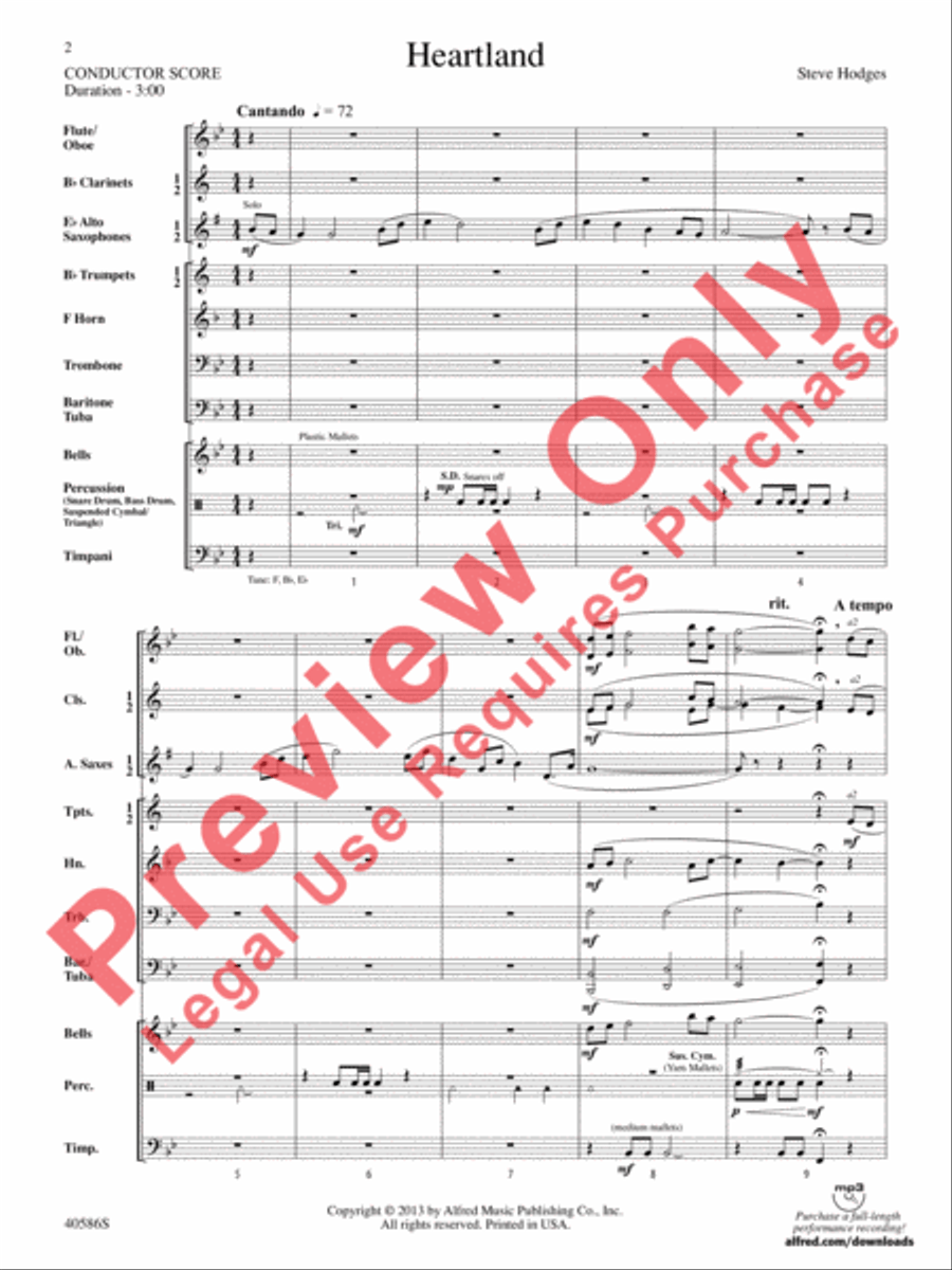 Heartland Heartland Concert Band scores gallery preview page 3