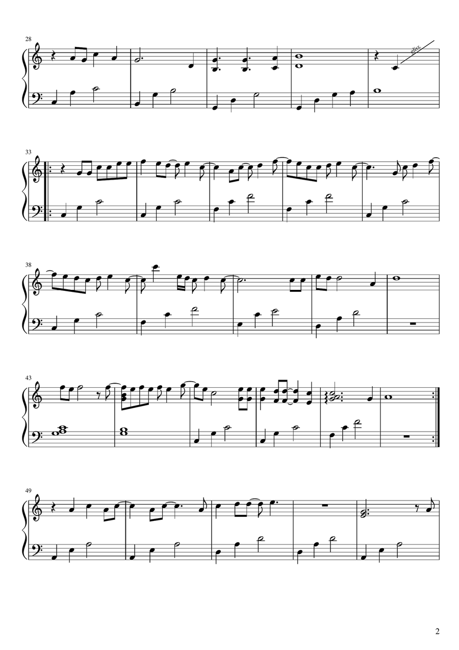 Rocketman Celtic Harp scores gallery preview page 2