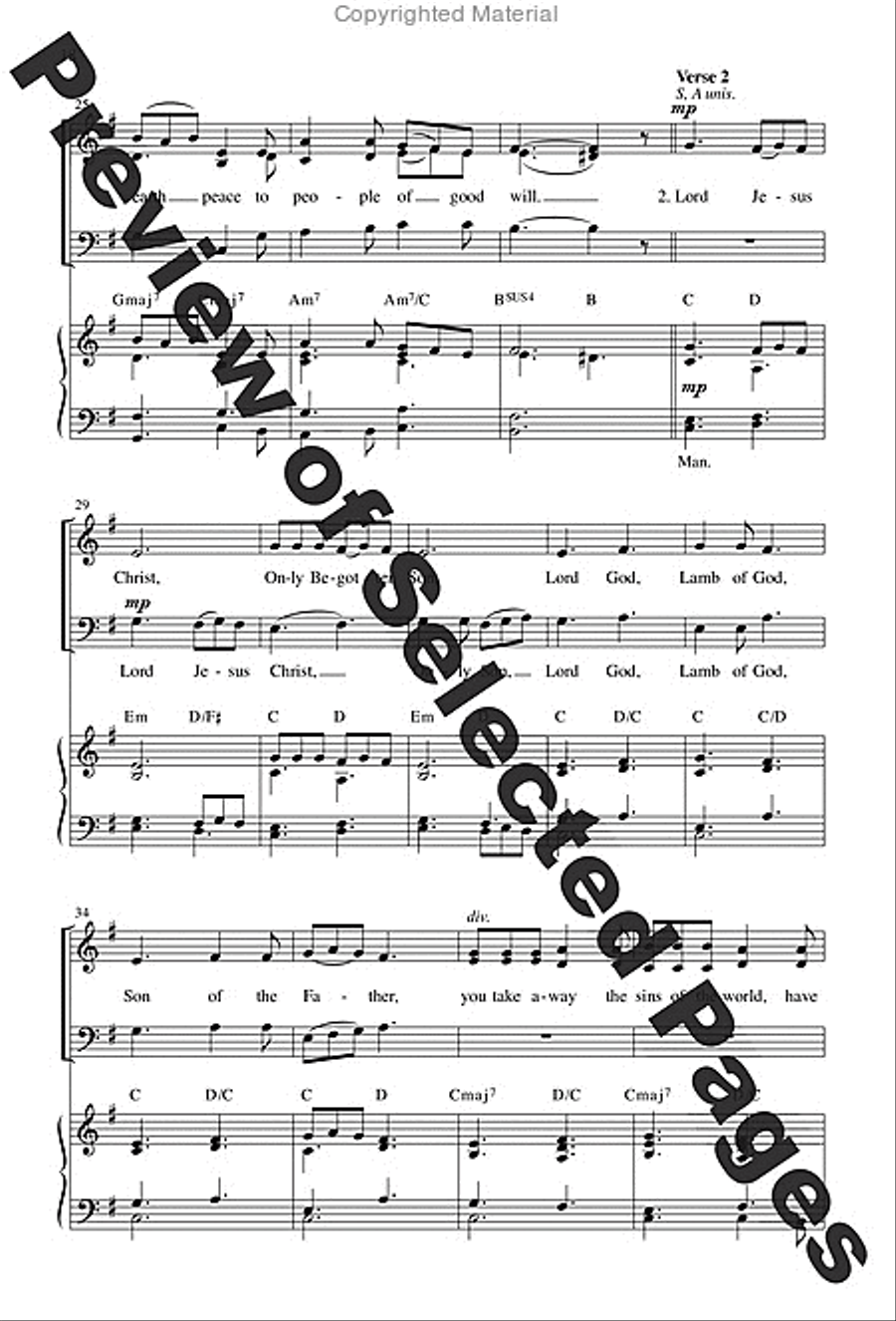 Mass of the Angels and Saints - Choral / Accompaniment Edition 3-Part scores gallery preview page 13