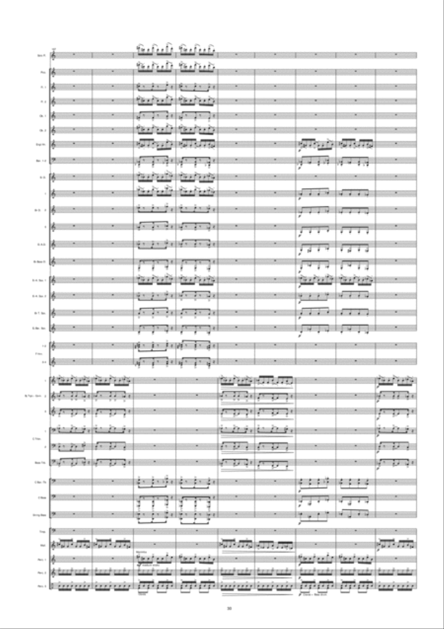 Night In Venice Concert Band scores gallery preview page 31