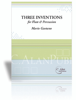 Three Inventions for Flute & Percussion (score & parts)