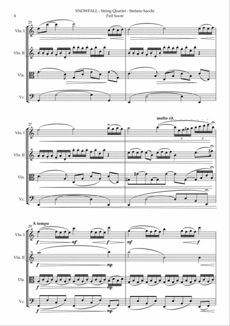 SNOWFALL String Orchestra scores gallery preview page 6