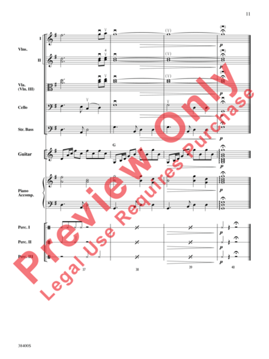 Canción del Amor String Orchestra scores gallery preview page 4