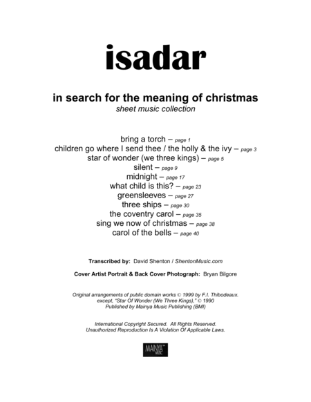 ISADAR - In Search For The Meaning Of Christmas (complete collection) image number null