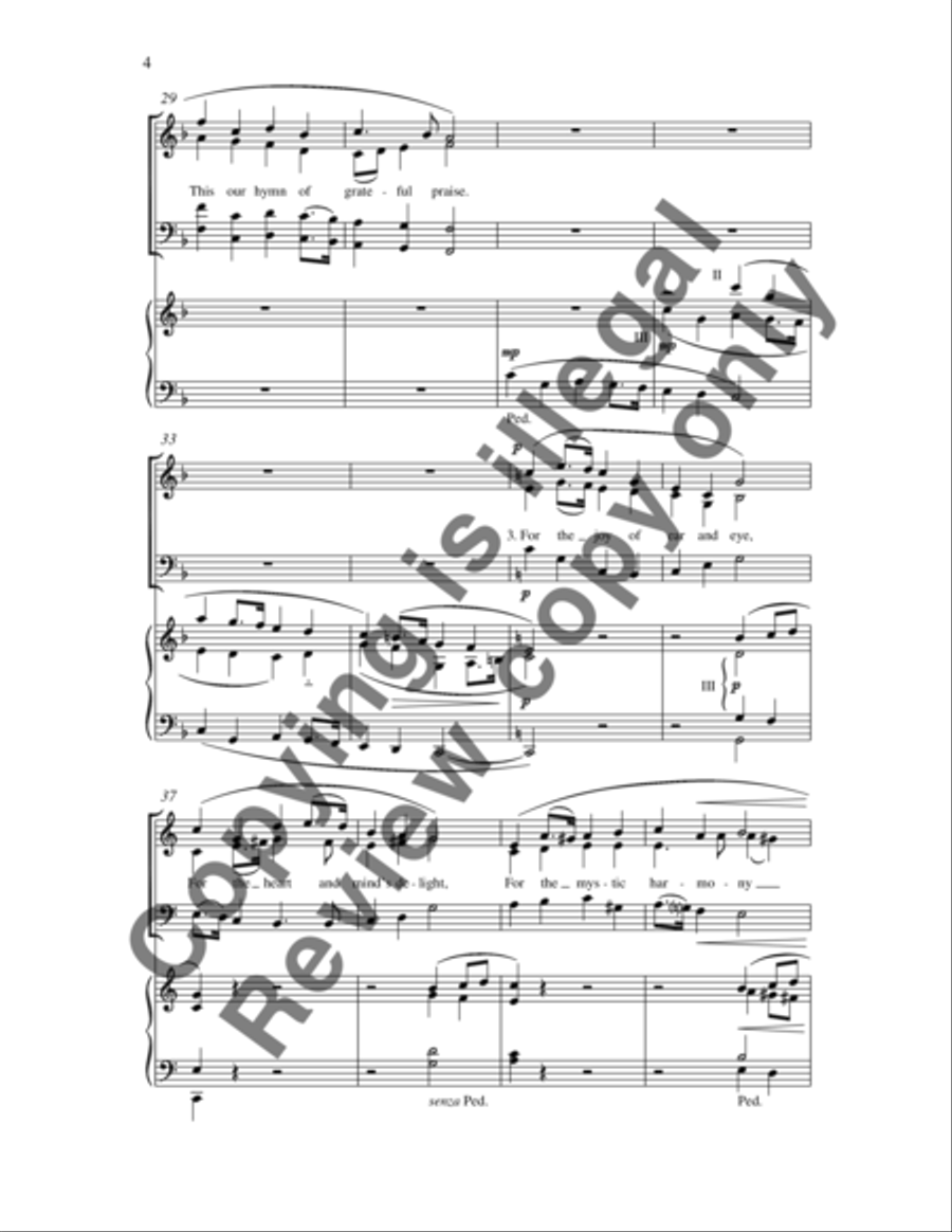 For the Beauty of the Earth 3-Part scores gallery preview page 7