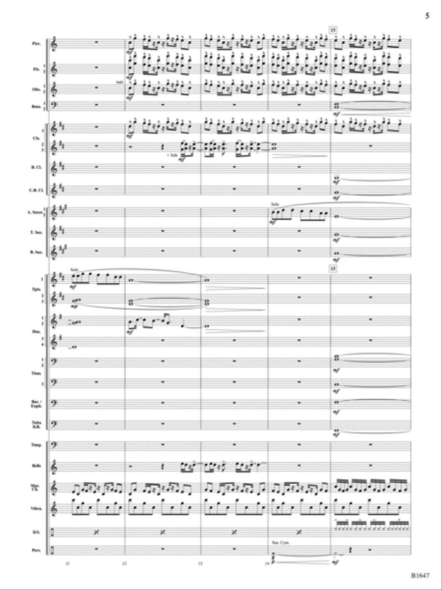 Backstage Pass: Score Backstage Pass: Score Concert Band scores gallery preview page 5