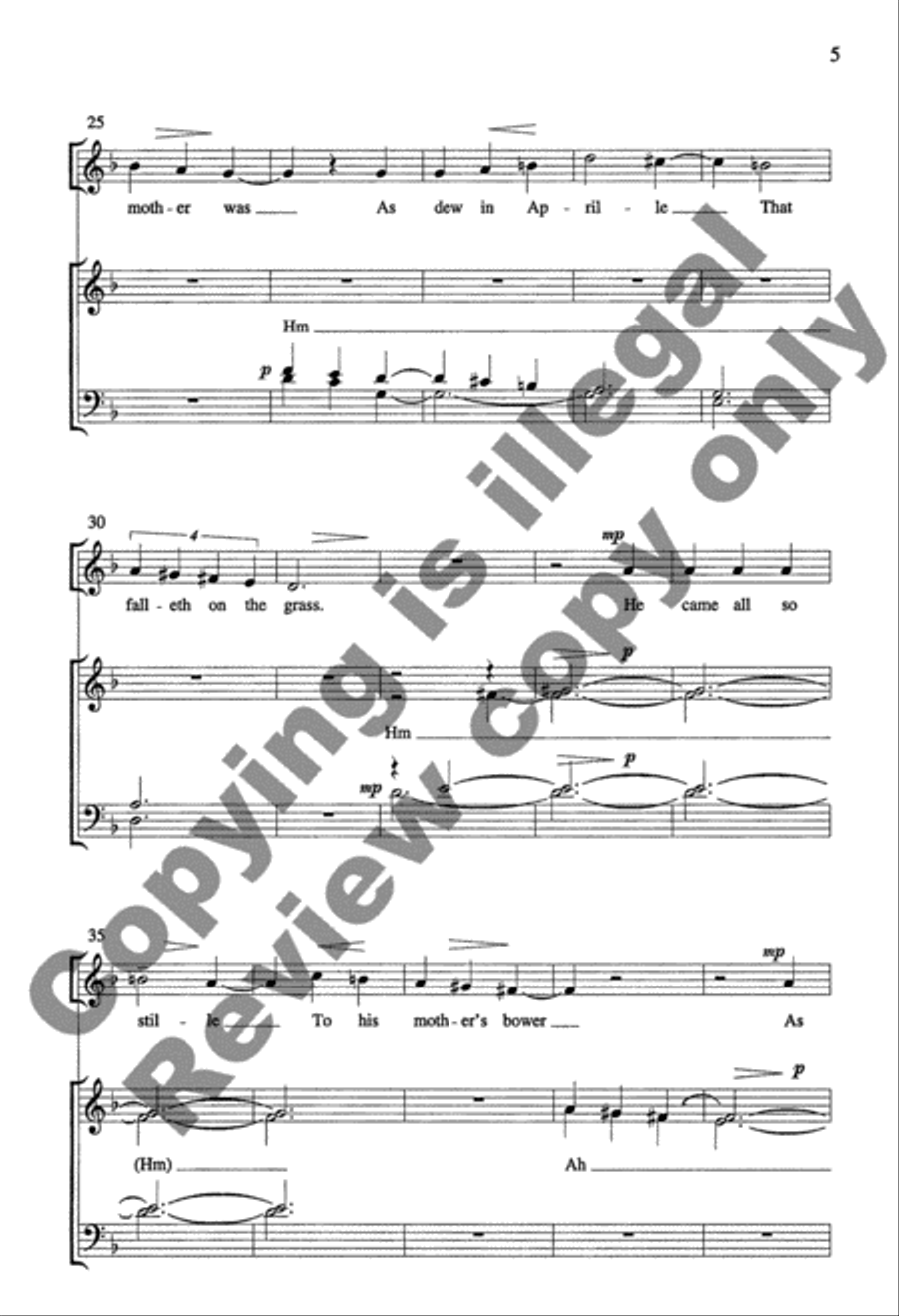 I Sing of a Maiden I Sing of a Maiden 4-Part scores gallery preview page 6