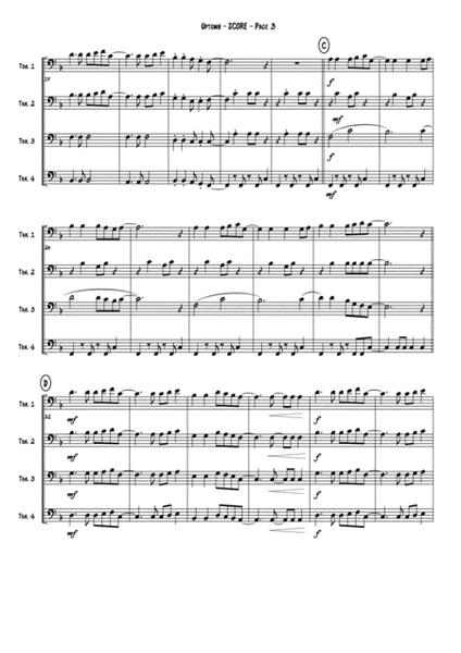 Scene Changes - a suite for trombone quartet image number null
