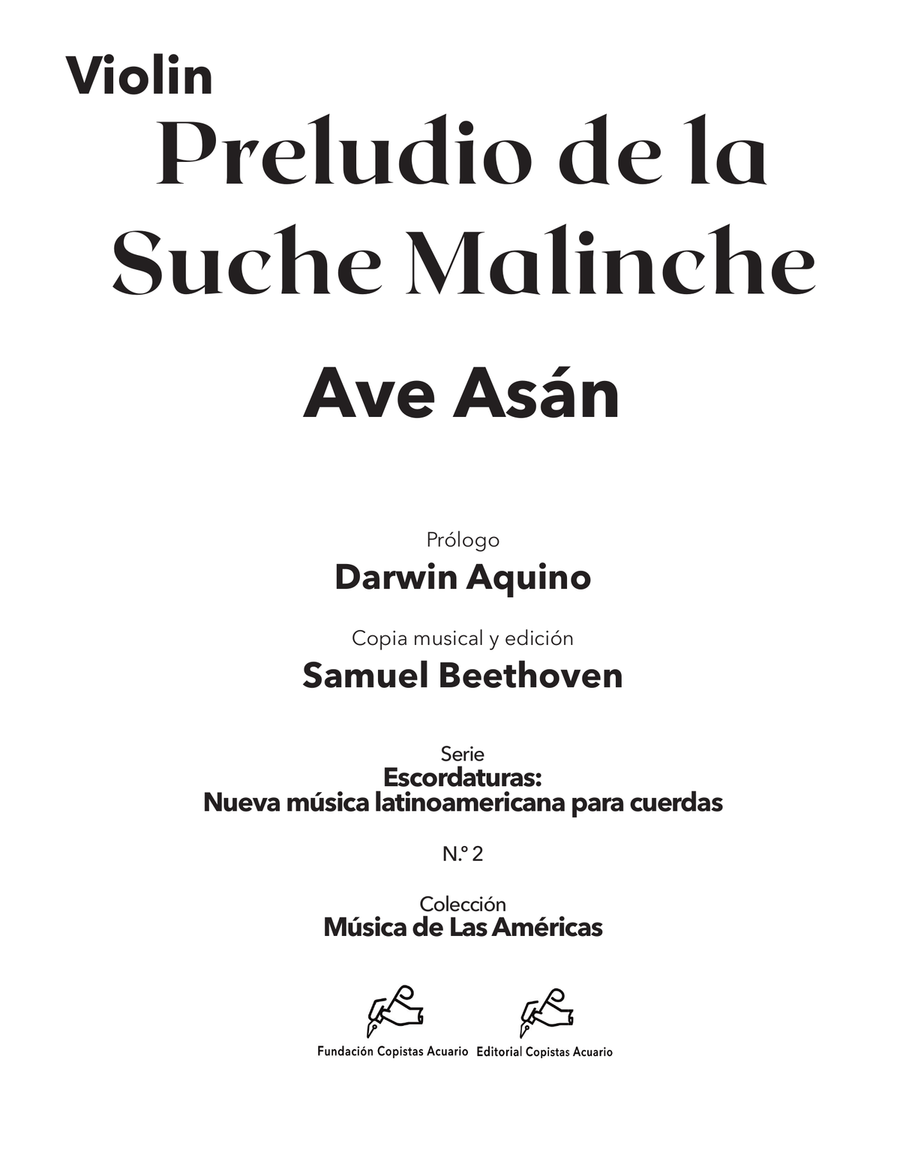 Preludio de la Suche Malinche Chamber Music scores gallery preview page 3