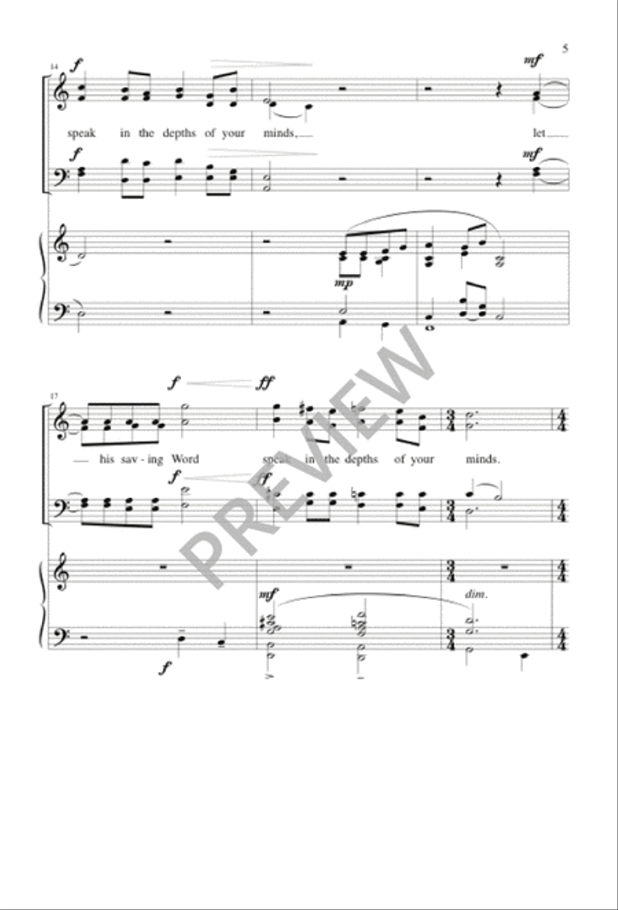 Open Your Hearts Open Your Hearts 4-Part scores gallery preview page 5