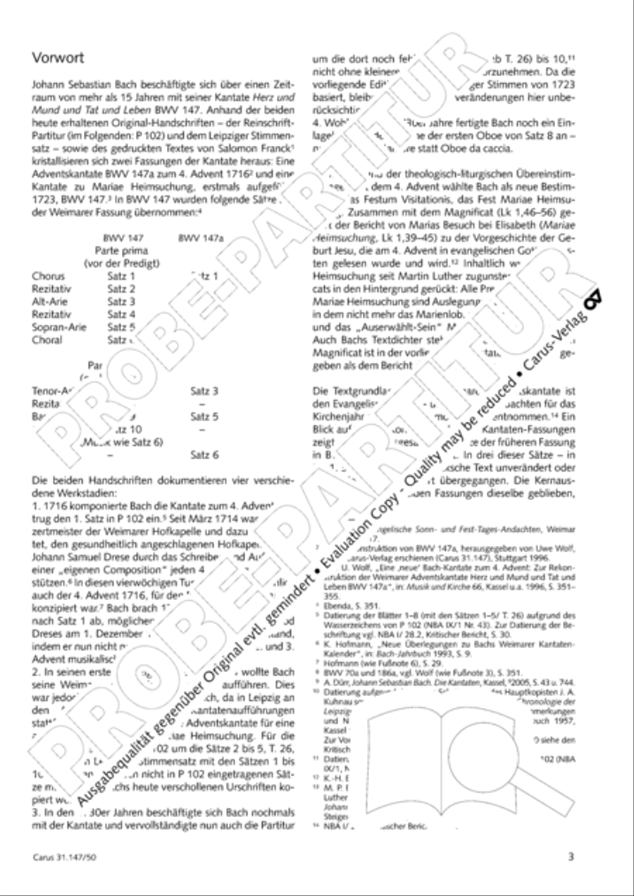 Heart and mouth and thought and action (Herz und Mund und Tat und Leben) (Herz und Mund und Tat und Leben) 4-Part scores gallery preview page 4