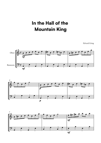 In the Hall of the Mountain King (for Oboe and Bassoon) image number null