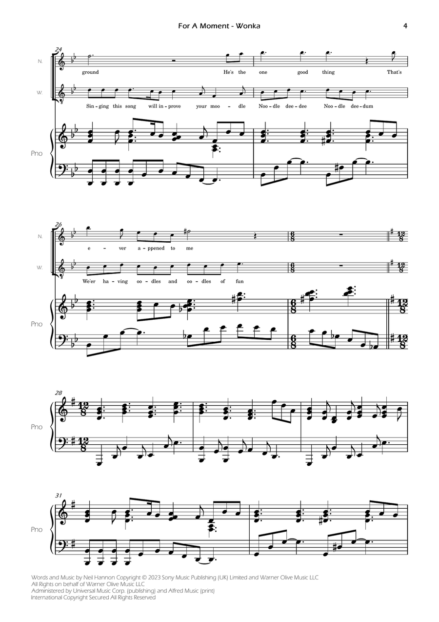 For A Moment For A Moment Medium Voice scores gallery preview page 6