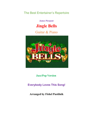 Book cover for "Jingle Bells"-Jazz/Pop Version for Guitar & Piano