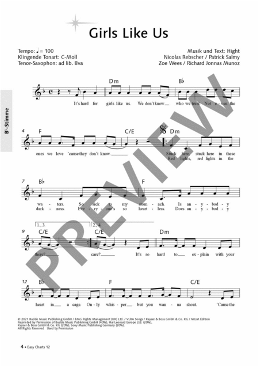 Easy Charts Play-Along CD, Audio & More scores gallery preview page 3