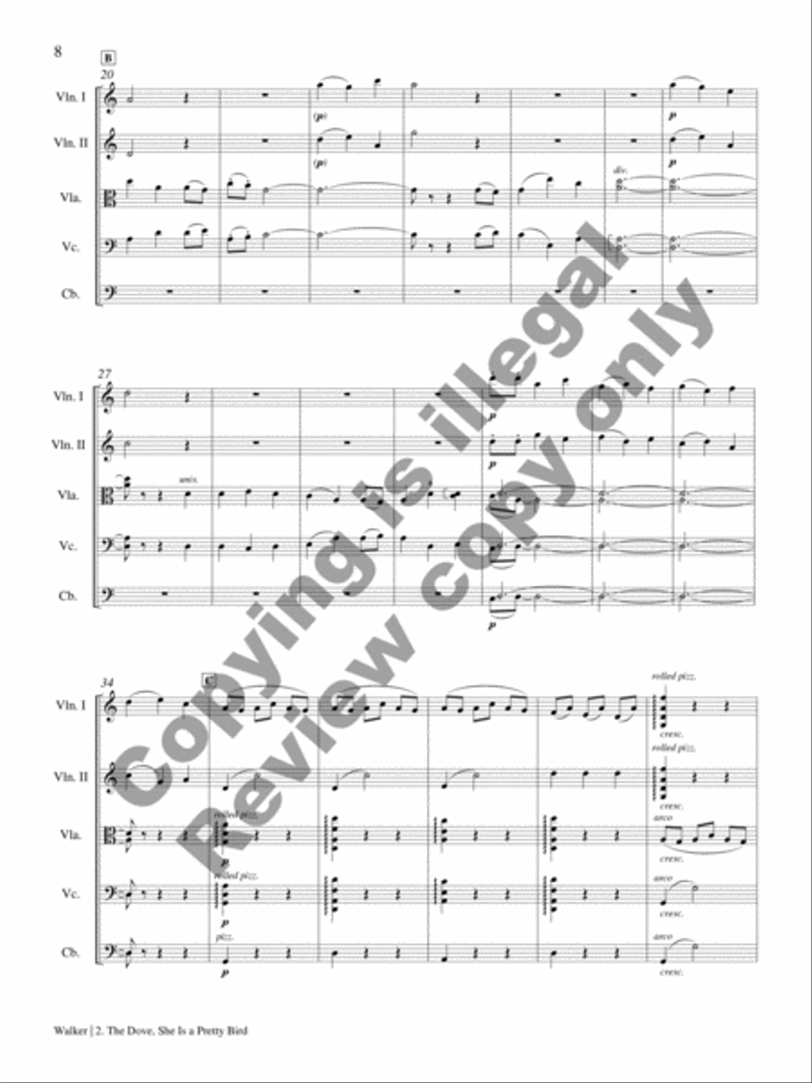 The Dove and Other Songs of Peace (Complete Set) String Orchestra scores gallery preview page 7